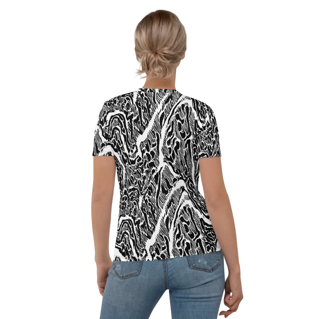 Wildstroke on Women's Crew Neck T-Shirt — Back