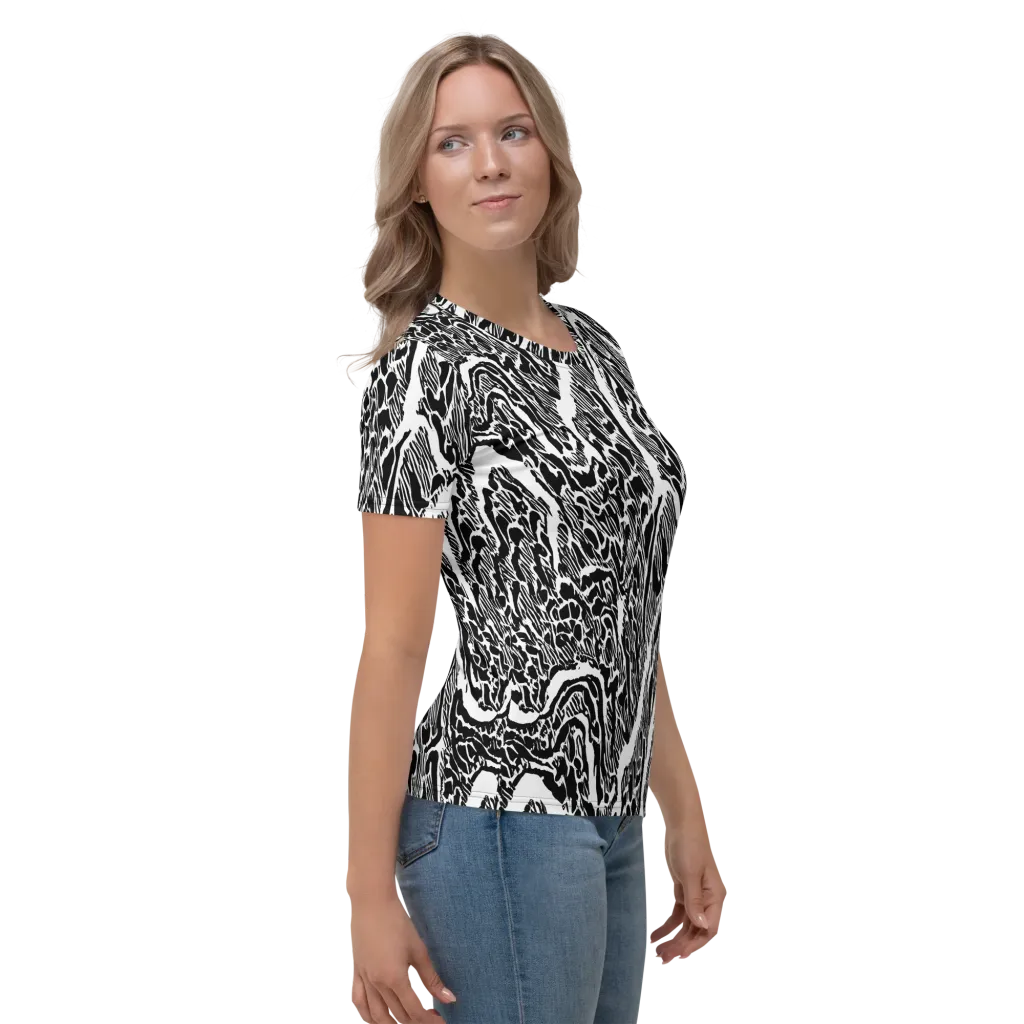 Wildstroke on Women's Crew Neck T-Shirt — Right