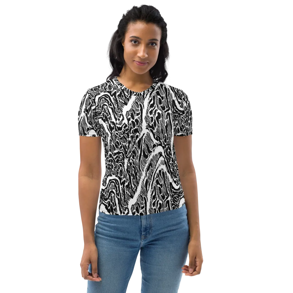 Wildstroke on Women's Crew Neck T-Shirt — Front