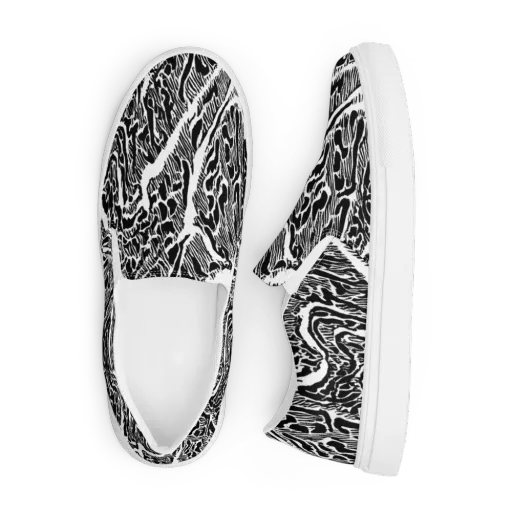 Wildstroke on a Men's Slip-On Canvas Shoes