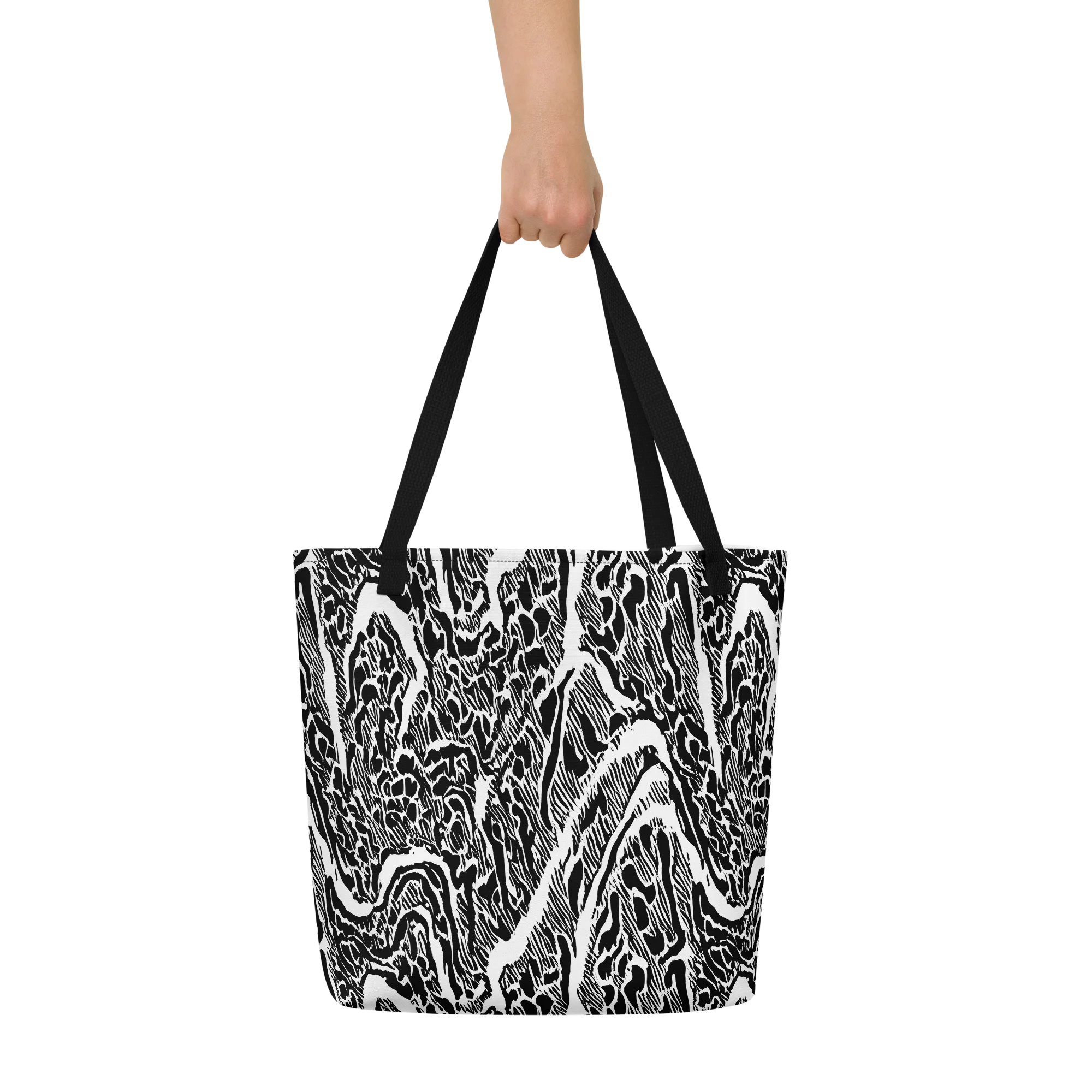 Wildstroke on Large Tote Bag W/ Pocket — Front