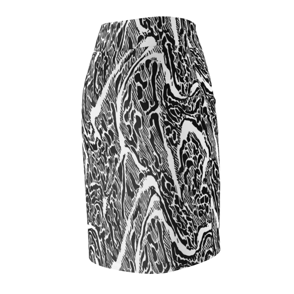 Wildstroke on Pencil Skirt — Back Side