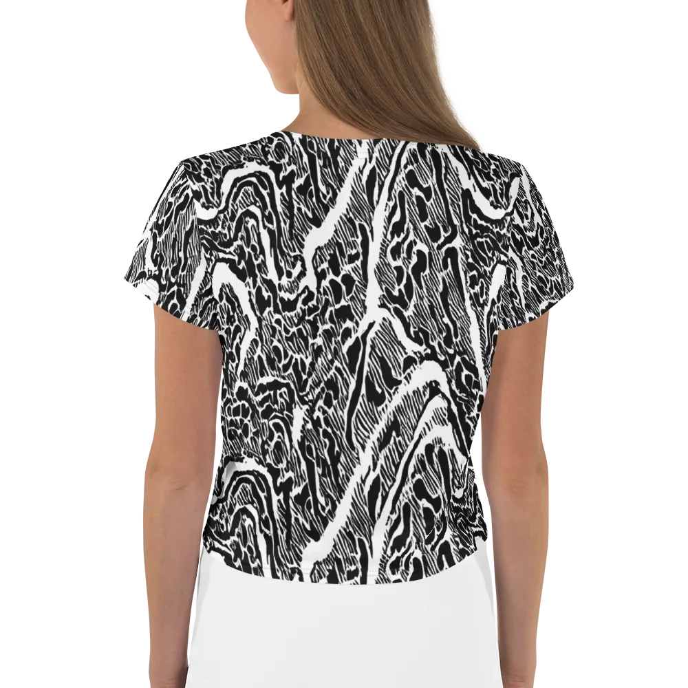 Wildstroke on Crop Tee — Back