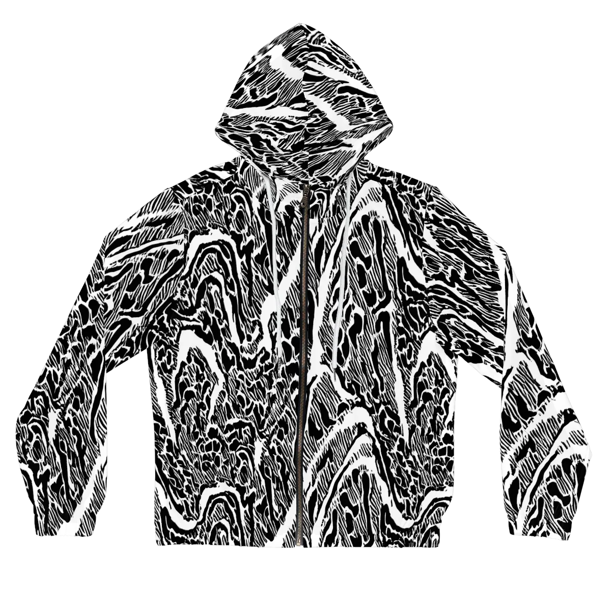 Wildstroke on Women's Full-Zip Hoodie — Front