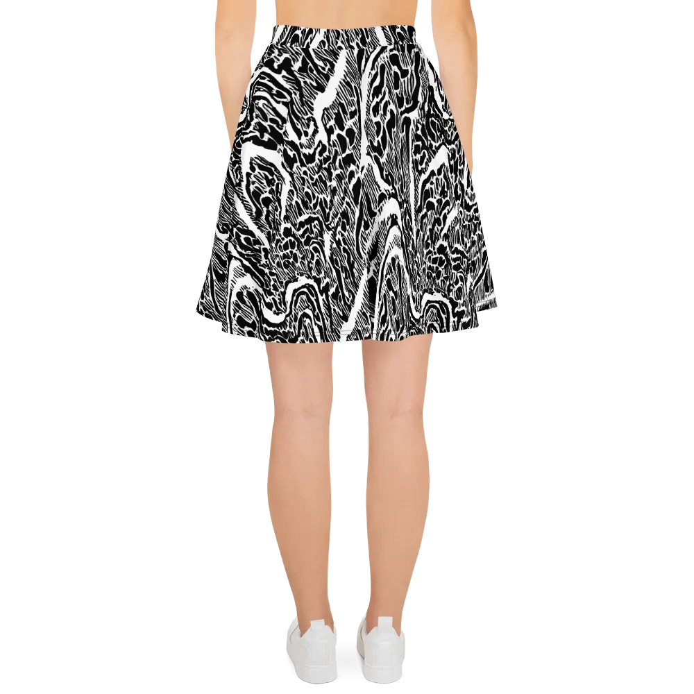 Wildstroke on Skater Skirt — Back