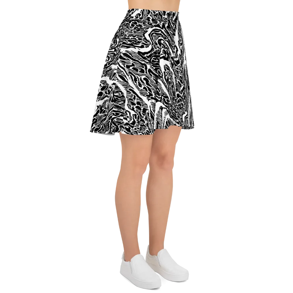 Wildstroke on Skater Skirt — Right