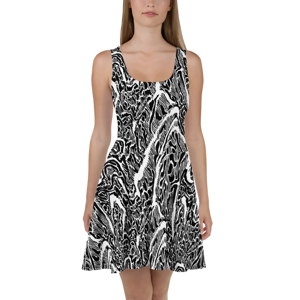 Wildstroke on Skater Dress — Front