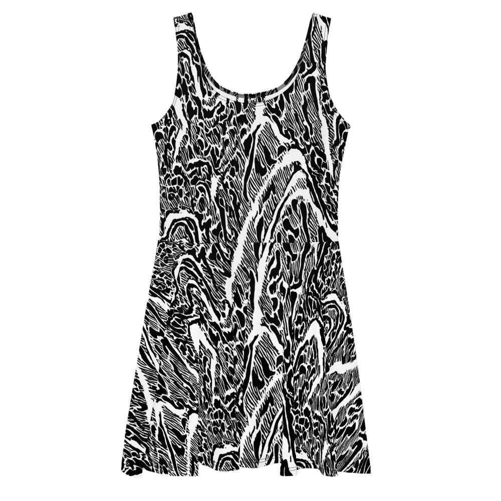 Wildstroke on Skater Dress — Front