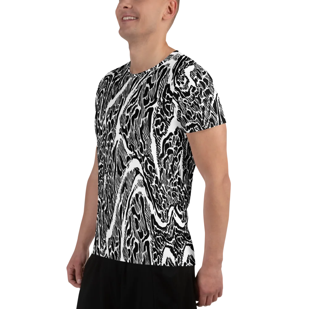 Wildstroke on Men's Athletic T-Shirt — Left