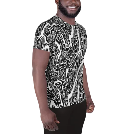 Wildstroke on a Men's Athletic T-Shirt