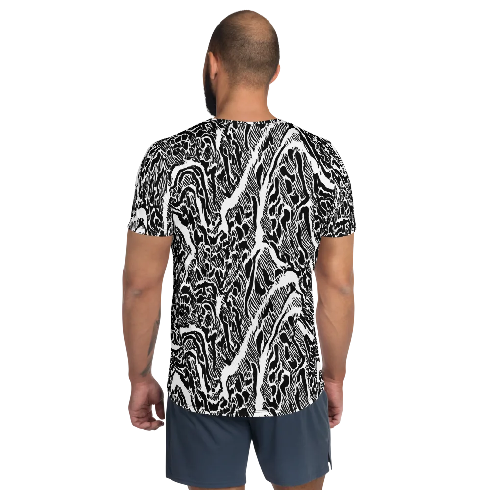 Wildstroke on Men's Athletic T-Shirt — Back