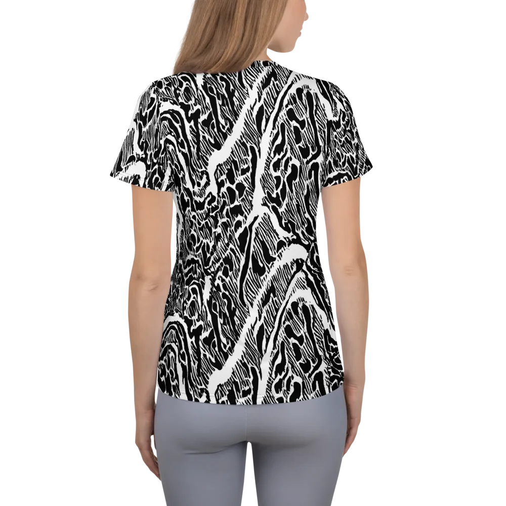 Wildstroke on Women's Athletic T-Shirt — Back