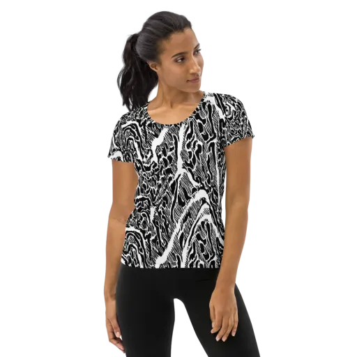Wildstroke on a Women's Athletic T-Shirt