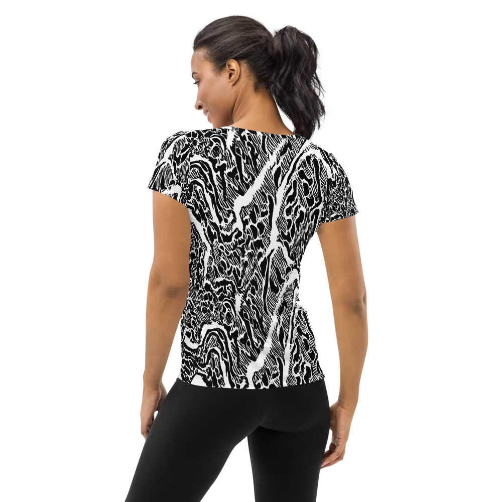 Wildstroke on Women's Athletic T-Shirt — Back