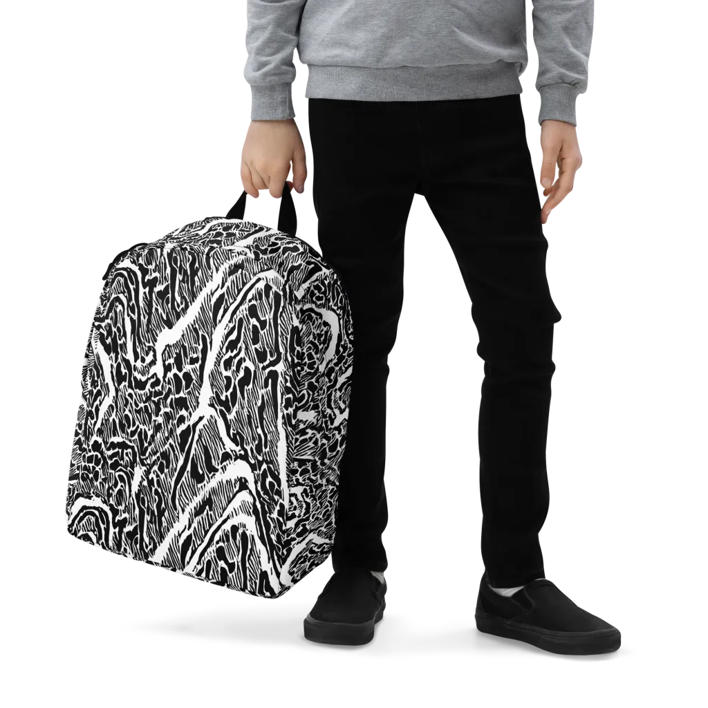 Wildstroke on Minimalist Backpack — Zoomed-in