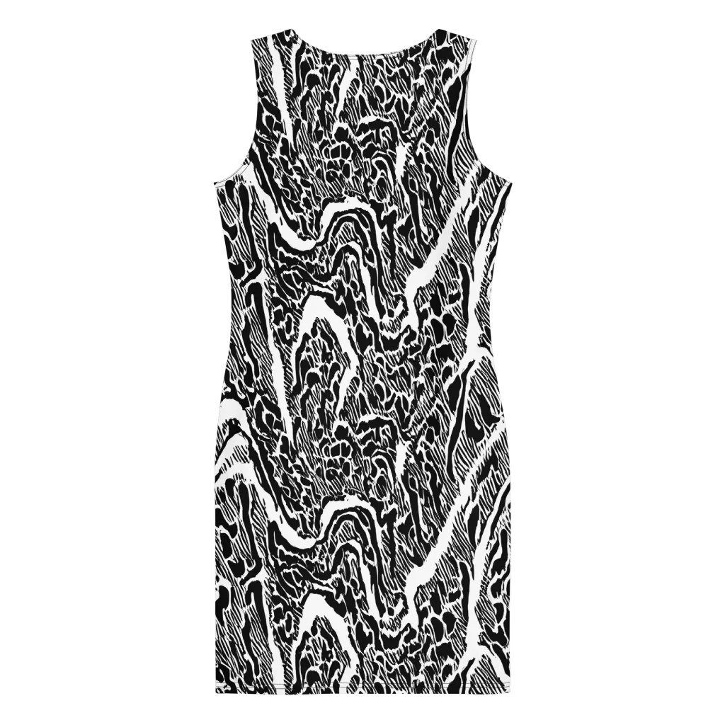 Wildstroke on Bodycon Dress — Back