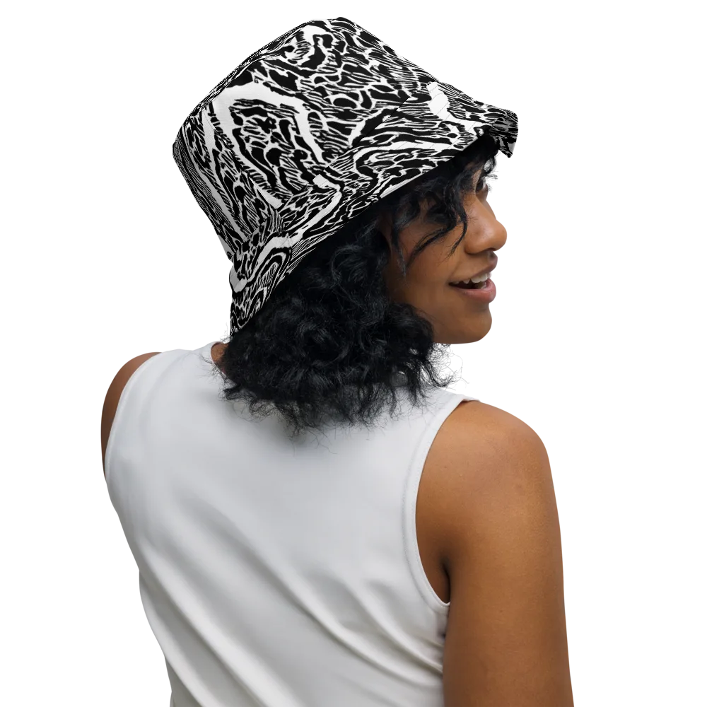 Wildstroke on Reversible Bucket Hat — Right Outside