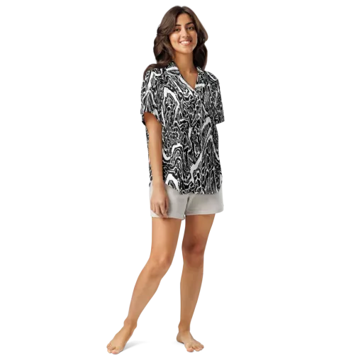 Wildstroke on a Women's Short Sleeve Pajama Top