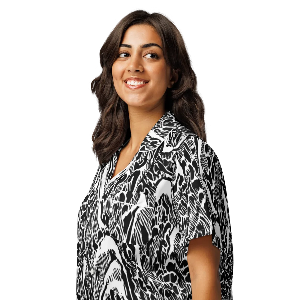 Wildstroke on Women's Short Sleeve Pajama Top — Left Front