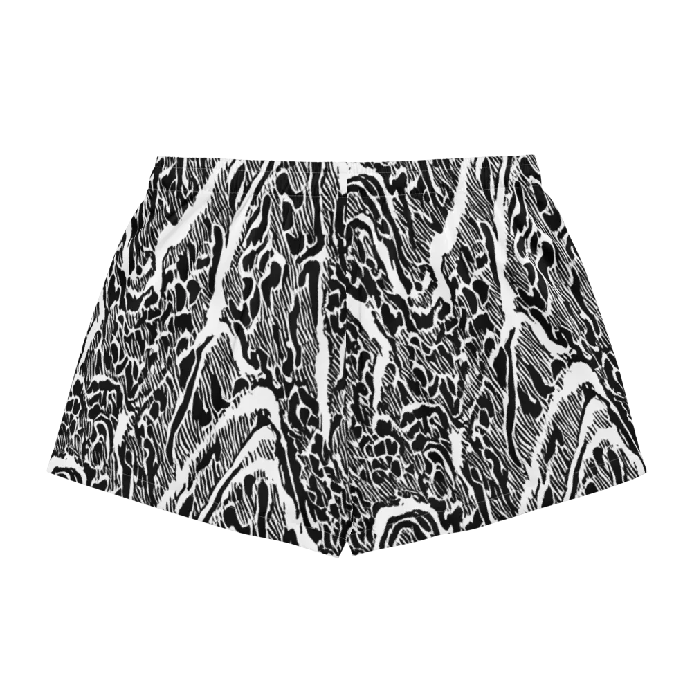 Wildstroke on Women's Pajama Shorts — Back