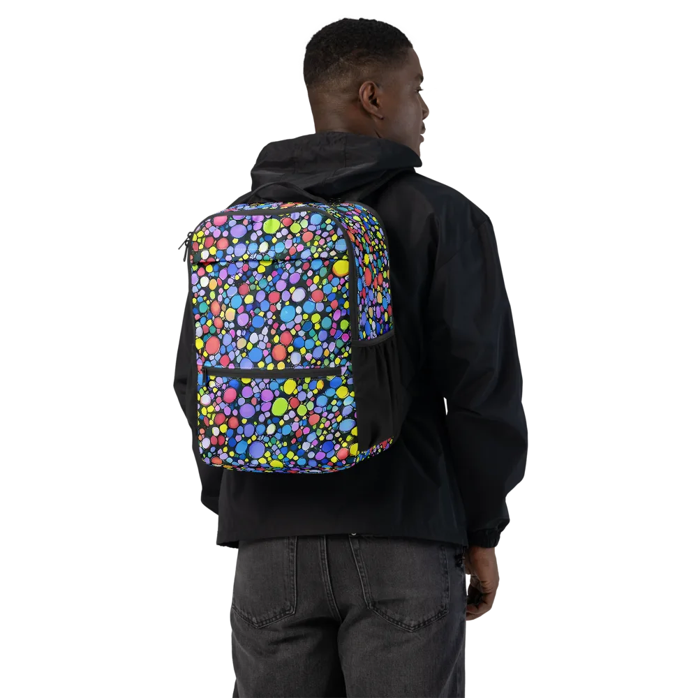 Vivid Cellscape on Utility Backpack — Back