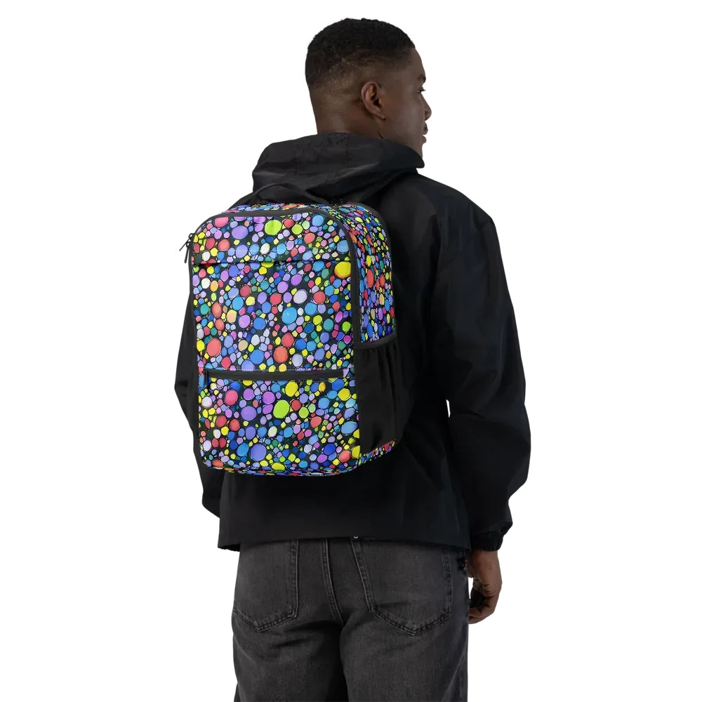 Vivid Cellscape on Utility Backpack — Back