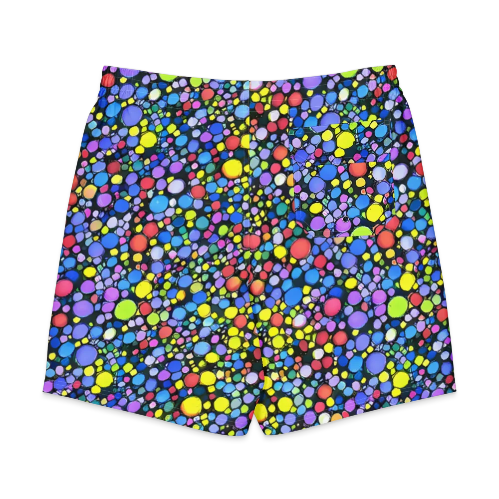 Vivid Cellscape on Men's Board Shorts — Back
