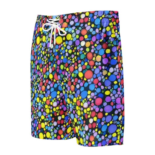 Vivid Cellscape on a Men's Board Shorts