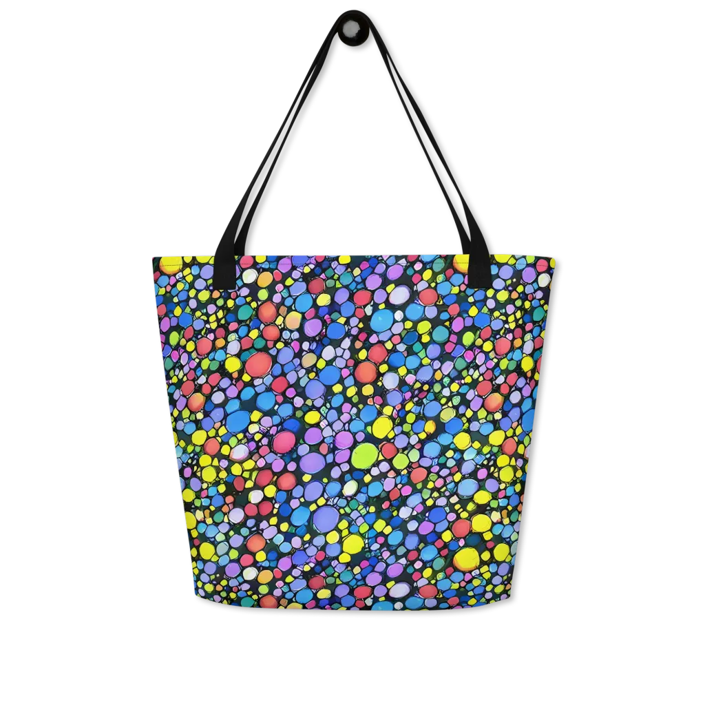 Vivid Cellscape on Large Tote Bag W/ Pocket — Front