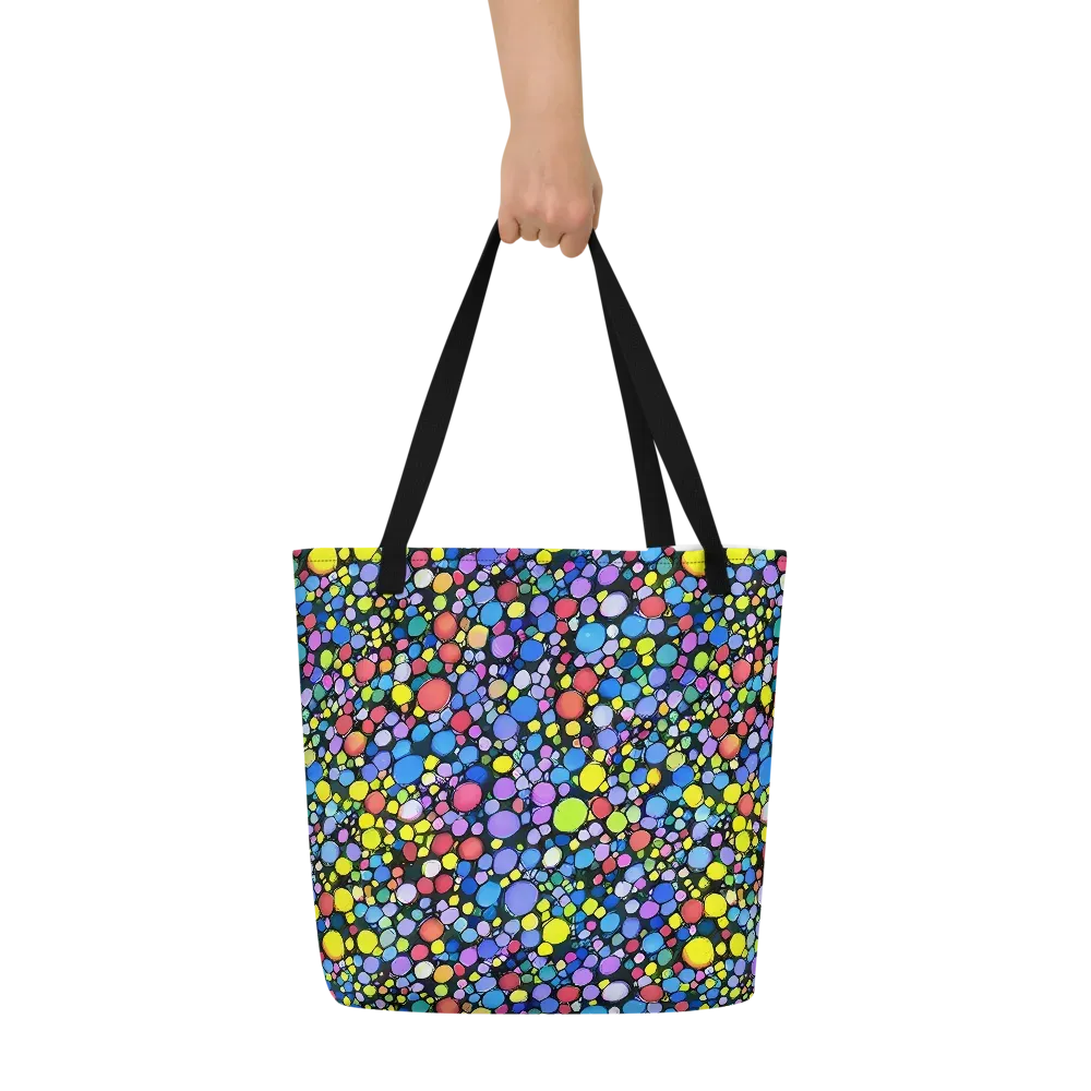 Vivid Cellscape on Large Tote Bag W/ Pocket — Front