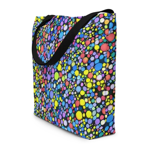 Vivid Cellscape on a Large Tote Bag W/ Pocket