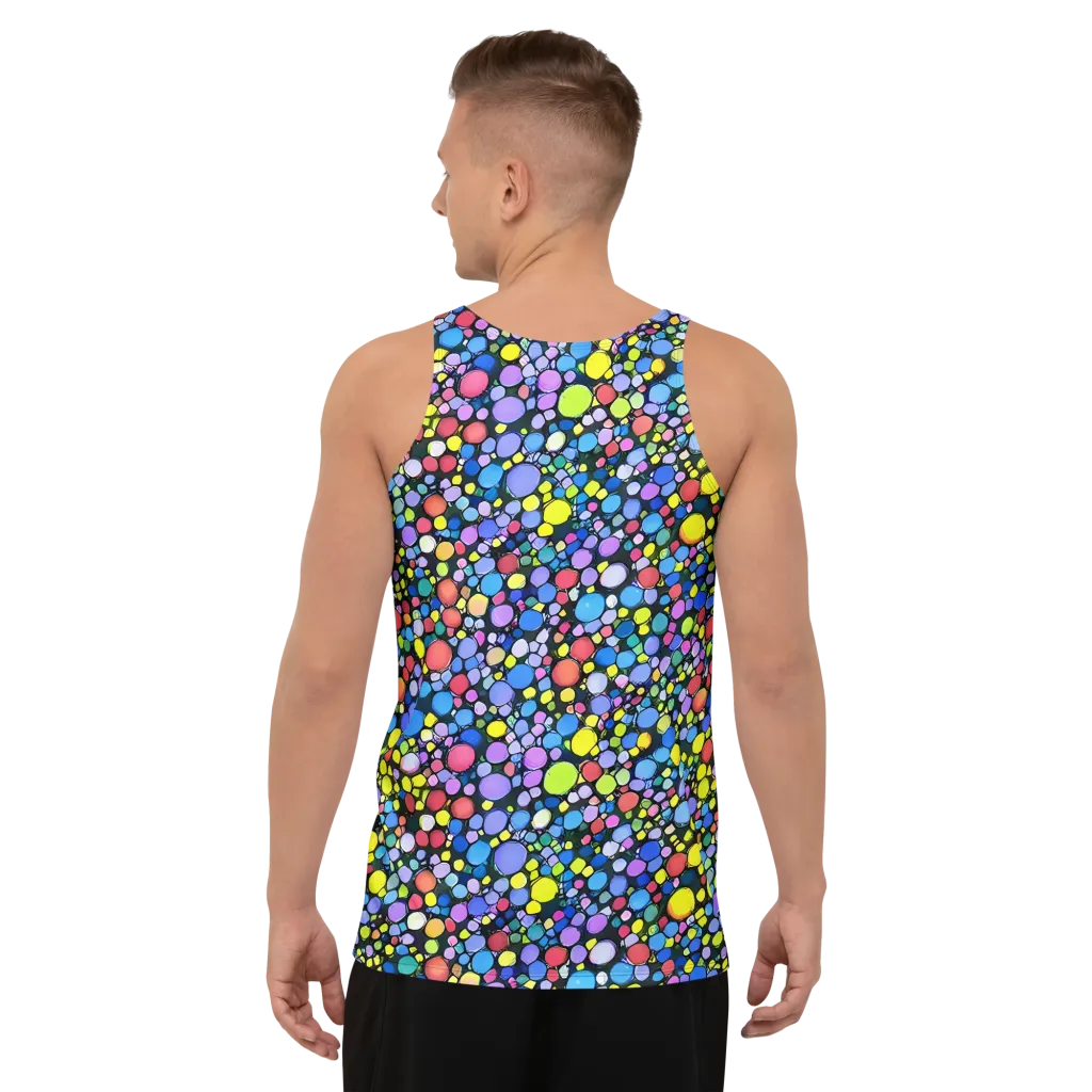 Vivid Cellscape on Men's Tank Top — Back