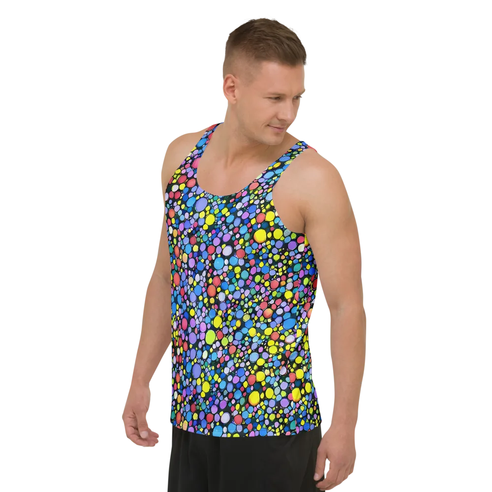 Vivid Cellscape on Men's Tank Top — Left Front