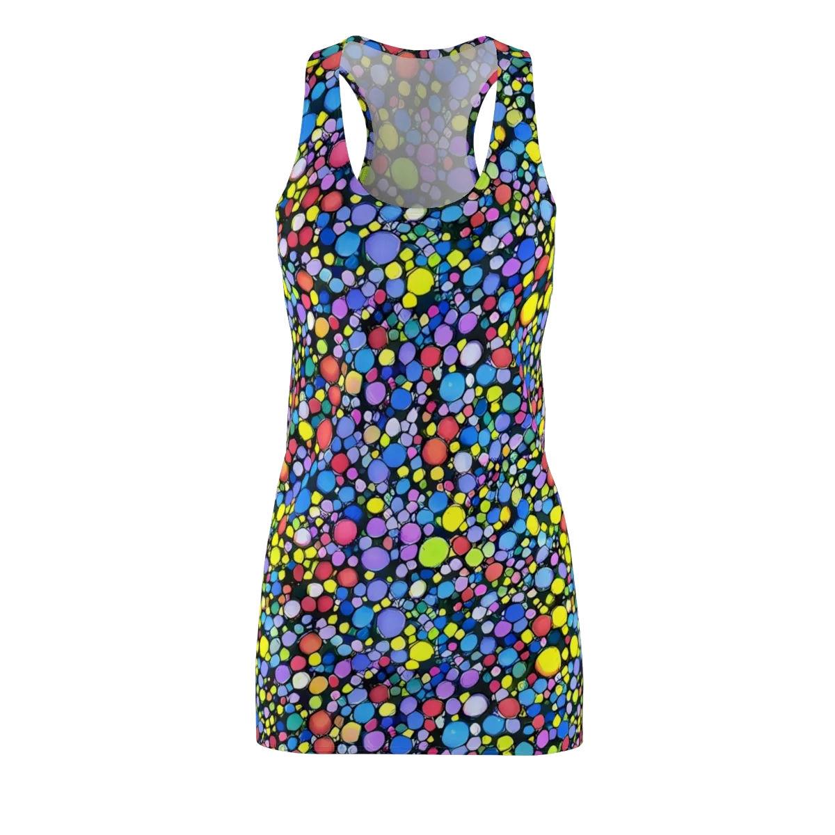 Vivid Cellscape on Racerback Dress — Front