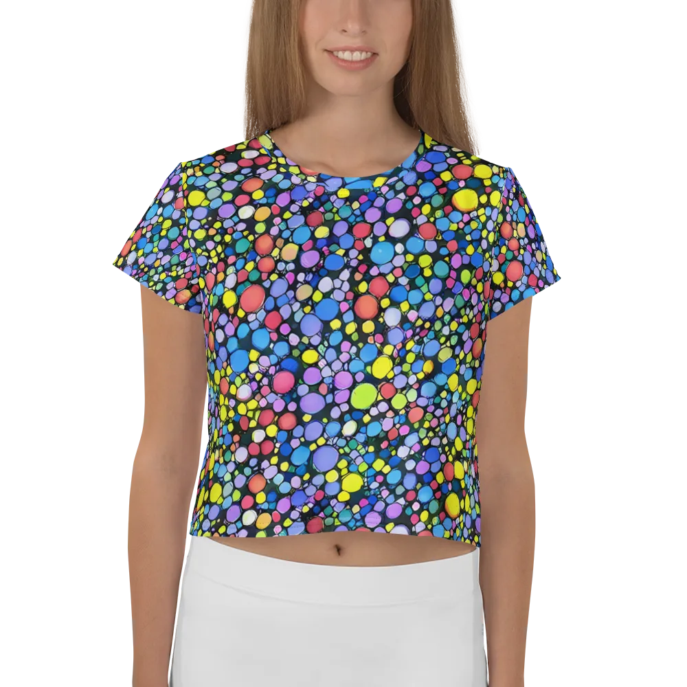 Vivid Cellscape on Crop Tee — Front