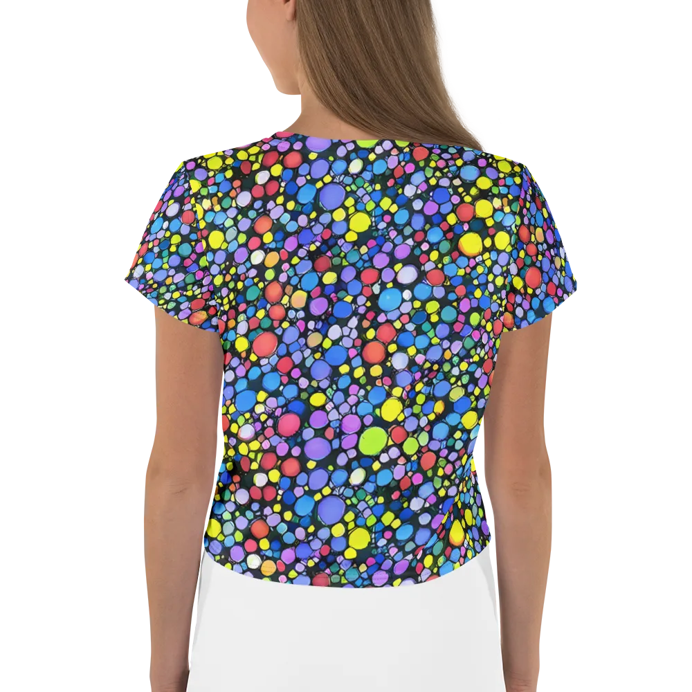 Vivid Cellscape on Crop Tee — Back