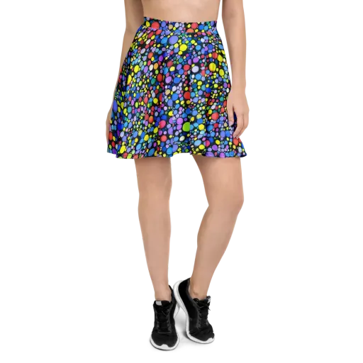 Vivid Cellscape on a Skater Skirt