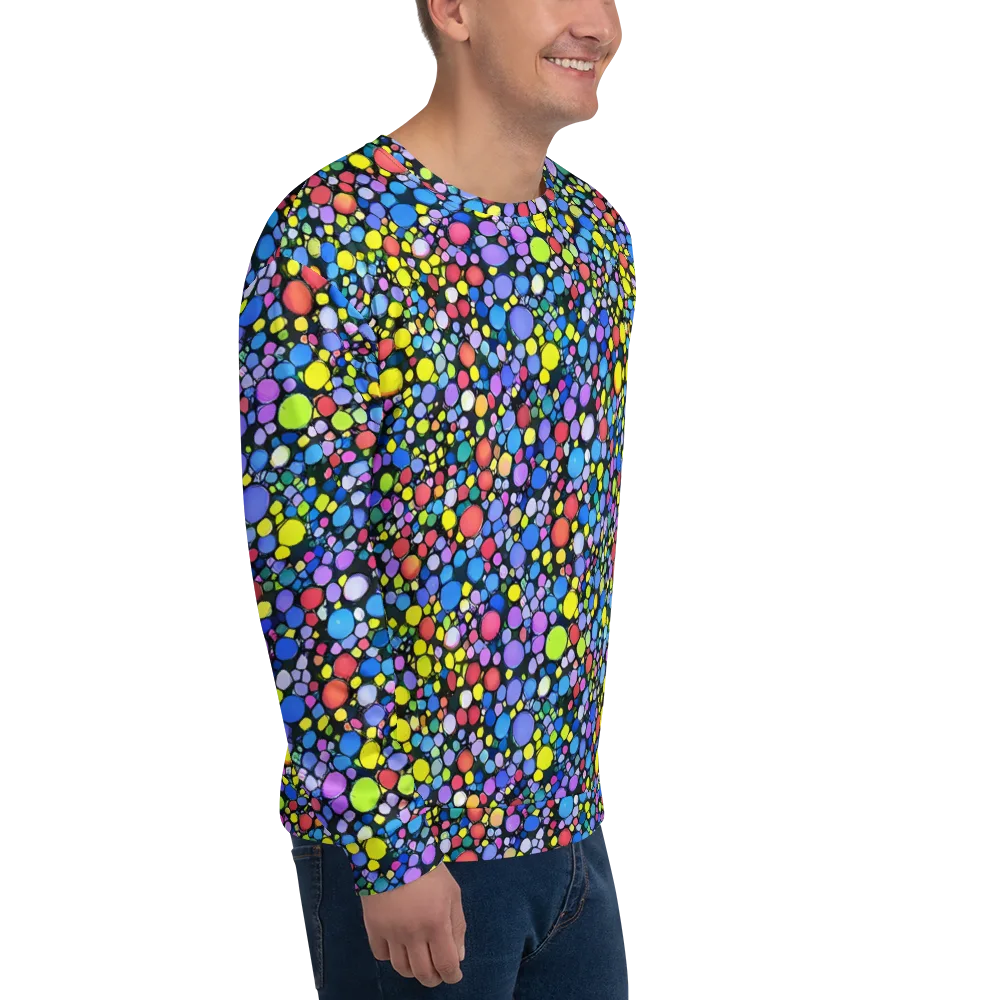 Vivid Cellscape on Sweatshirt — Right Front