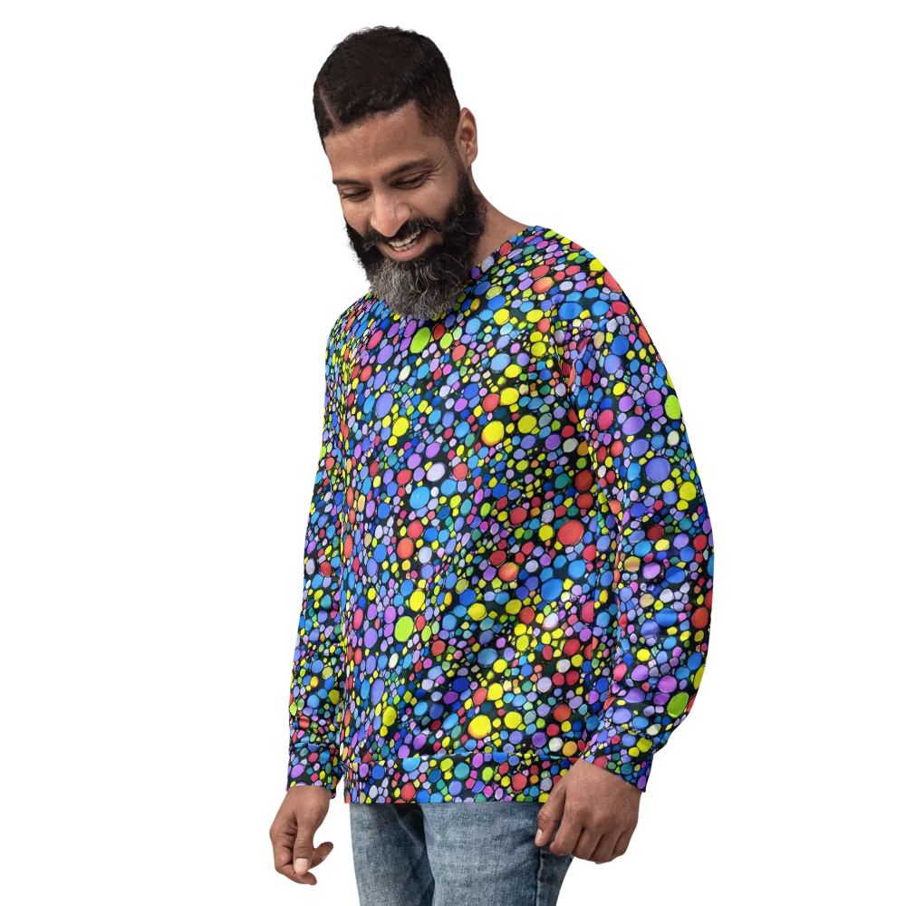 Vivid Cellscape on Sweatshirt — Left Front