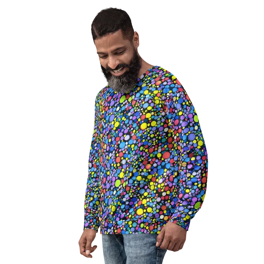 Vivid Cellscape on Sweatshirt — Left Front