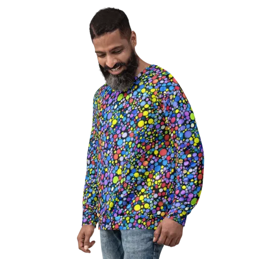 Vivid Cellscape on a Sweatshirt