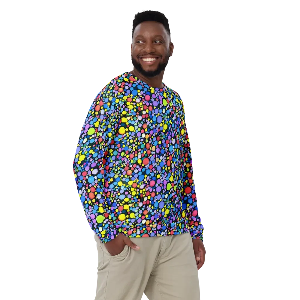 Vivid Cellscape on Sweatshirt — Front