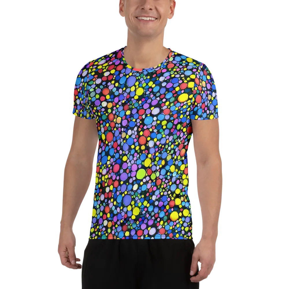 Vivid Cellscape on Men's Athletic T-Shirt — Front