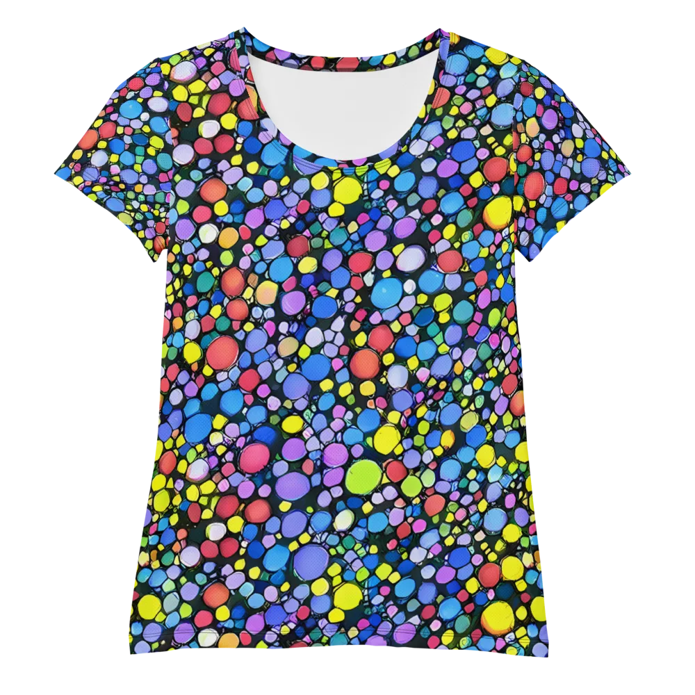 Vivid Cellscape on Women's Athletic T-Shirt — Front