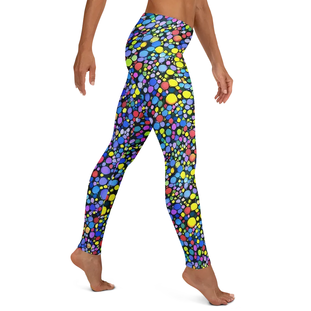 Vivid Cellscape on Leggings — Right