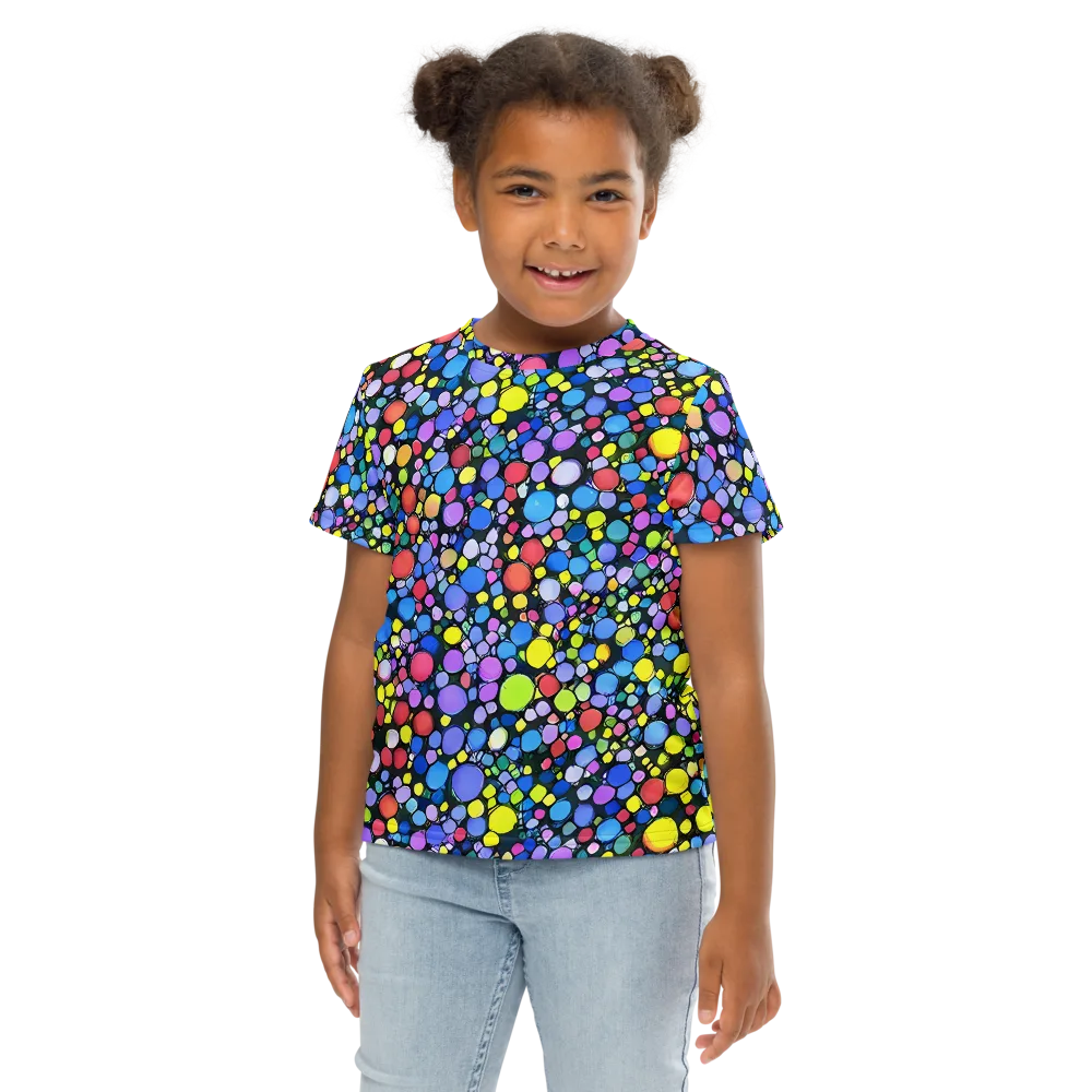 Vivid Cellscape on Kids Crew Neck T-Shirt — Front