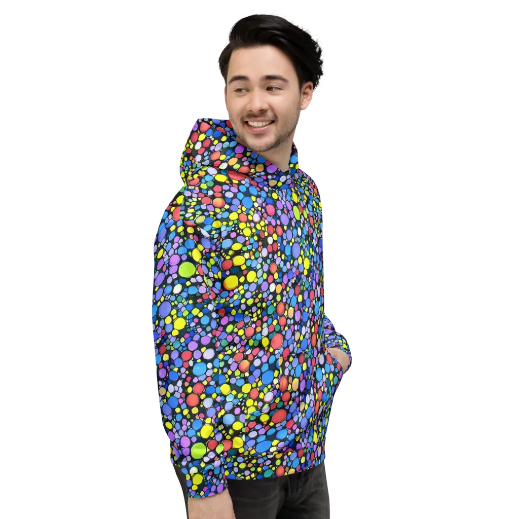 Vivid Cellscape on Hoodie — Right