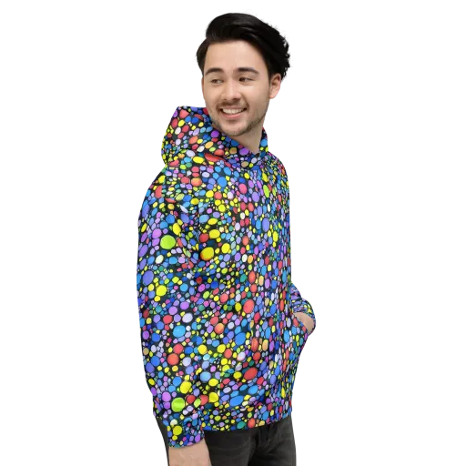 Vivid Cellscape on a Hoodie