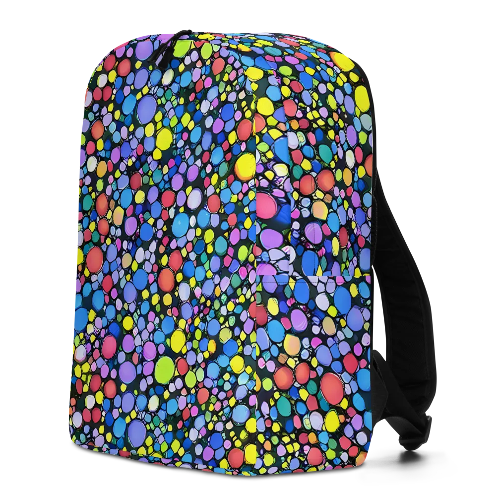Vivid Cellscape on Minimalist Backpack — Left