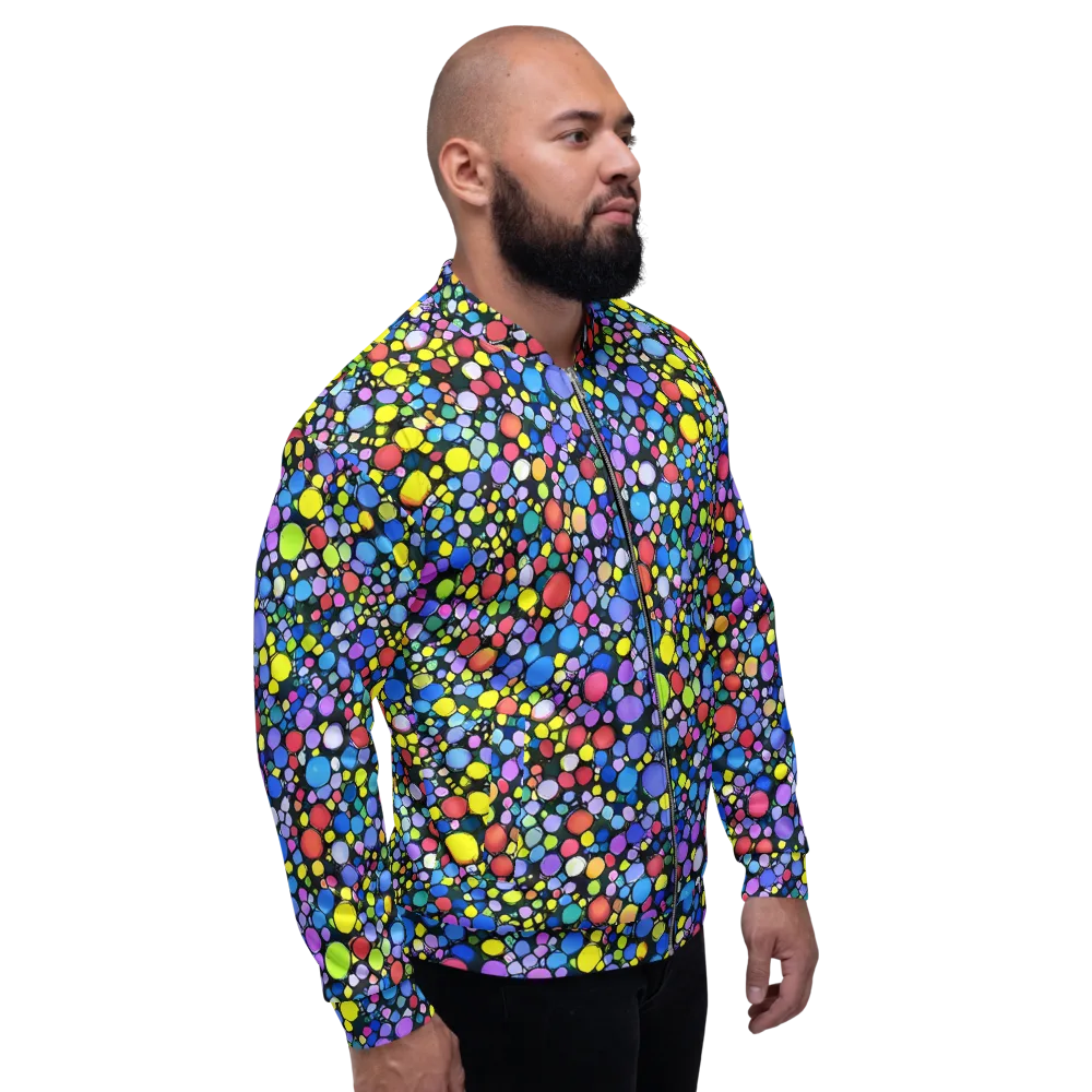 Vivid Cellscape on Bomber Jacket — Right